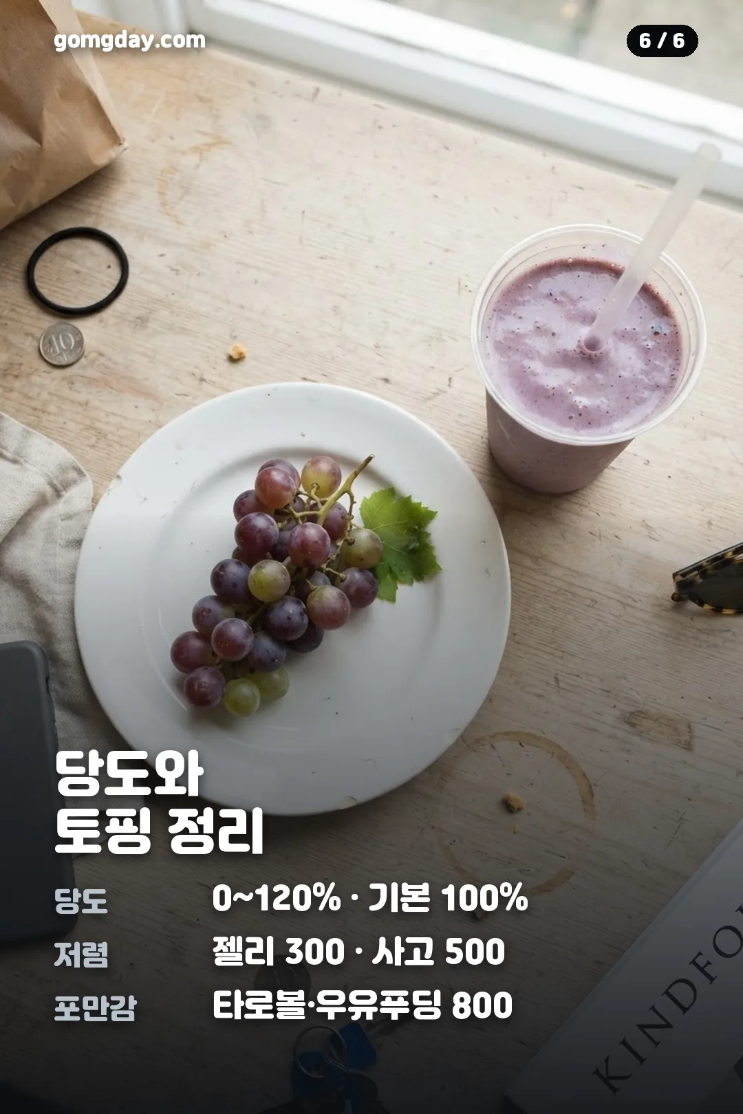 차백도 메뉴 추천과 토핑 가격 카드 6
