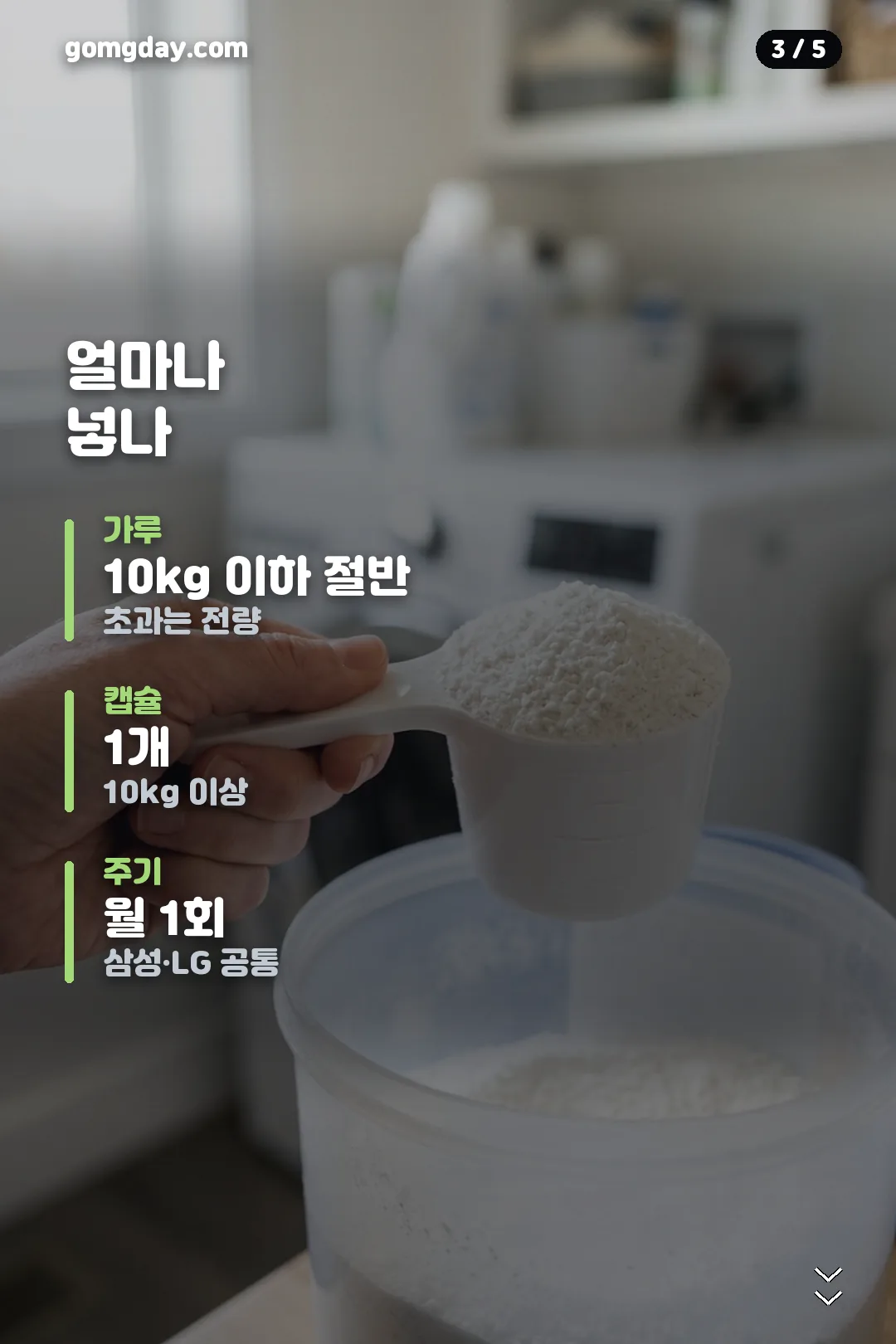 다이소 세탁조 클리너 비교 카드 3