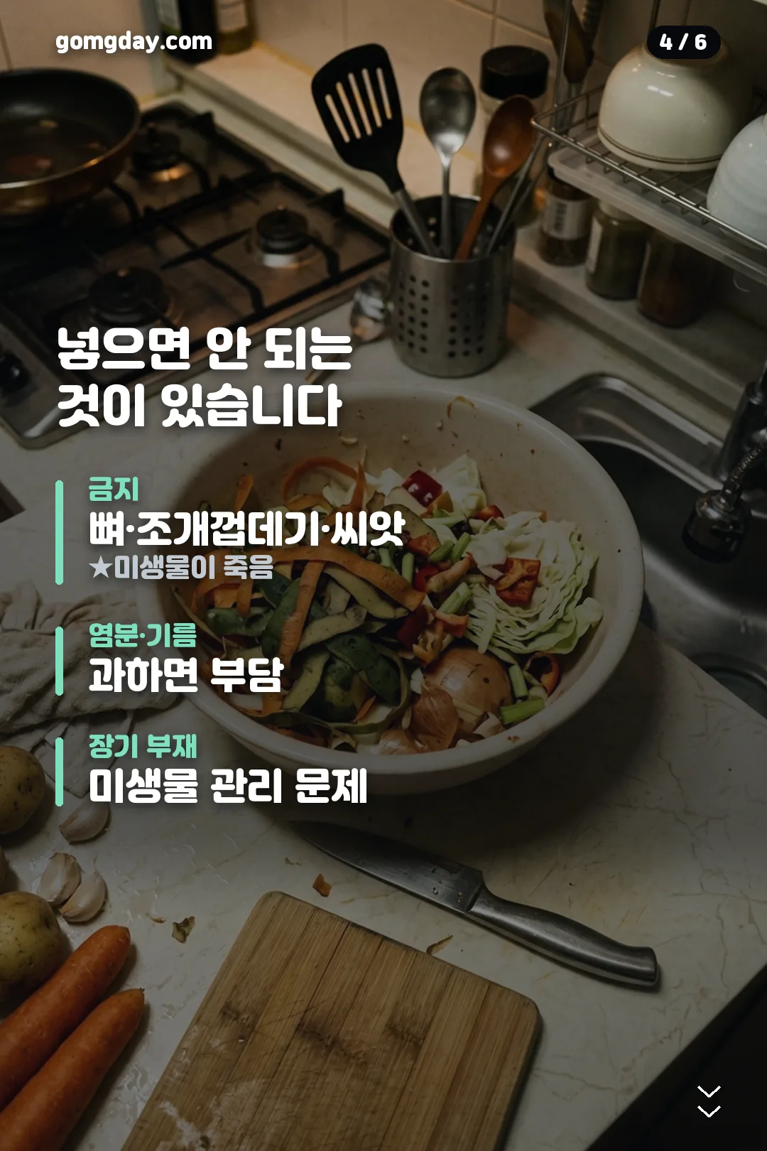 음식물 처리기 정리 카드 4