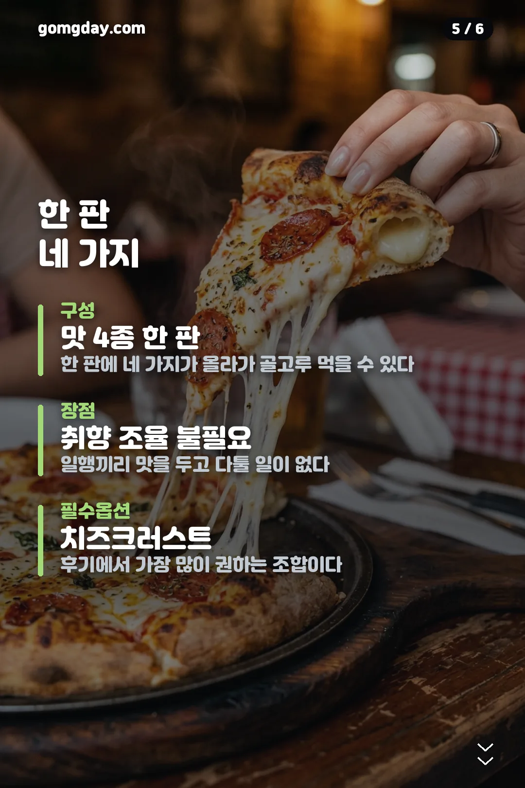 김상식피자 위치 영업시간 안내 카드 5