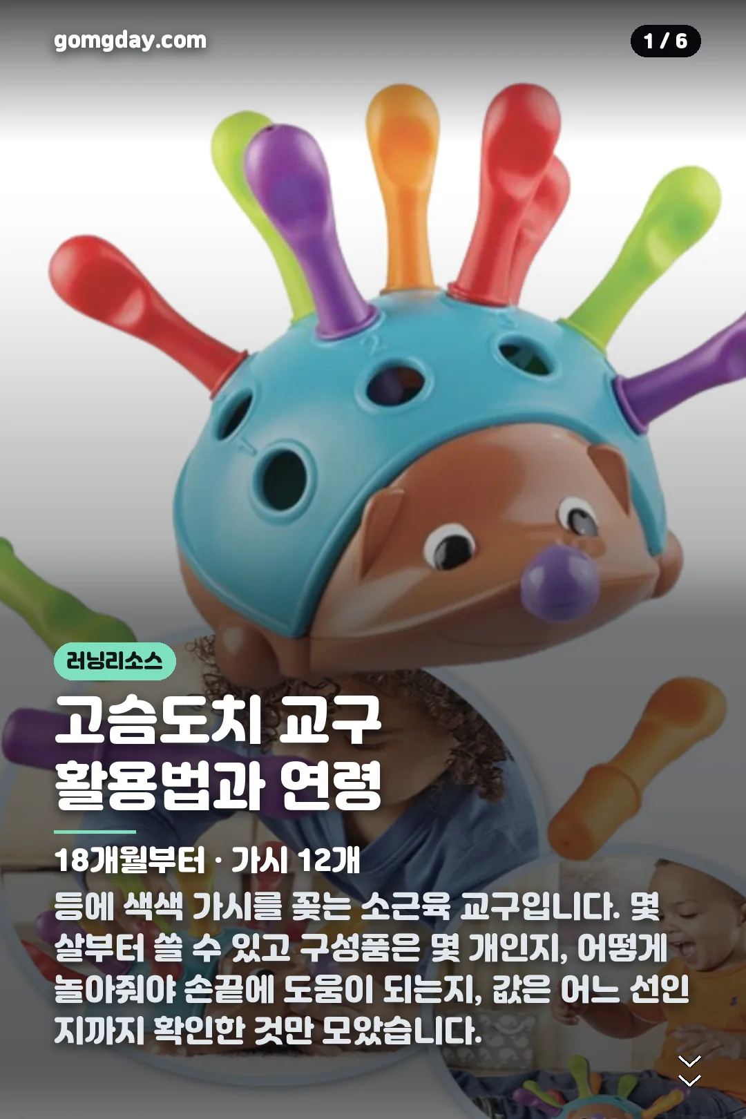 러닝리소스 고슴도치 카드뉴스 1