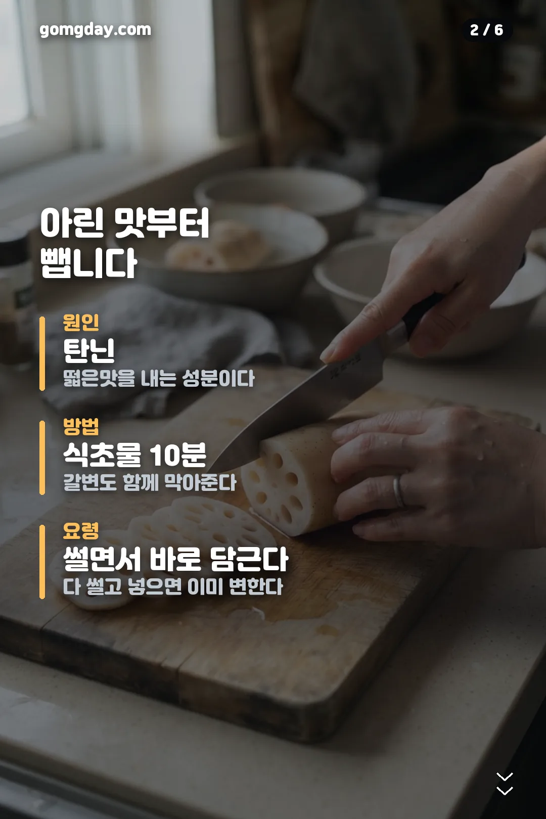 연근조림 황금레시피 카드뉴스 2