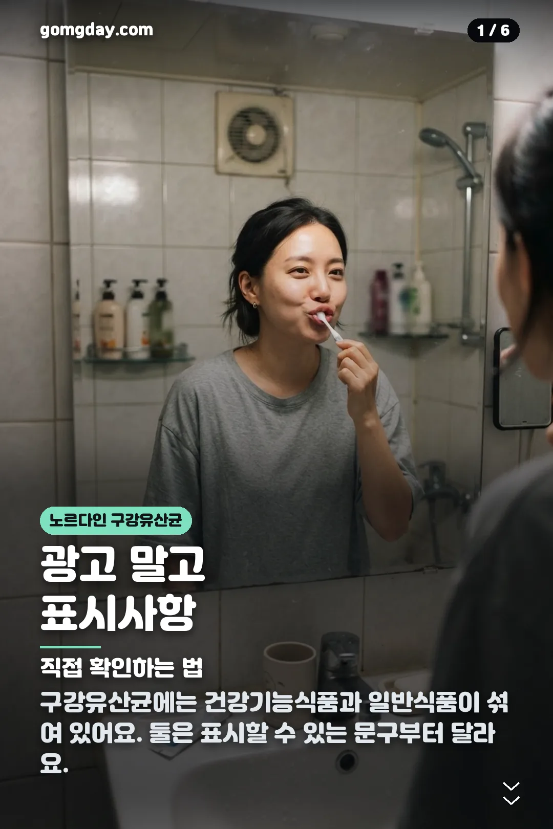 노르다인 구강유산균 카드뉴스 1