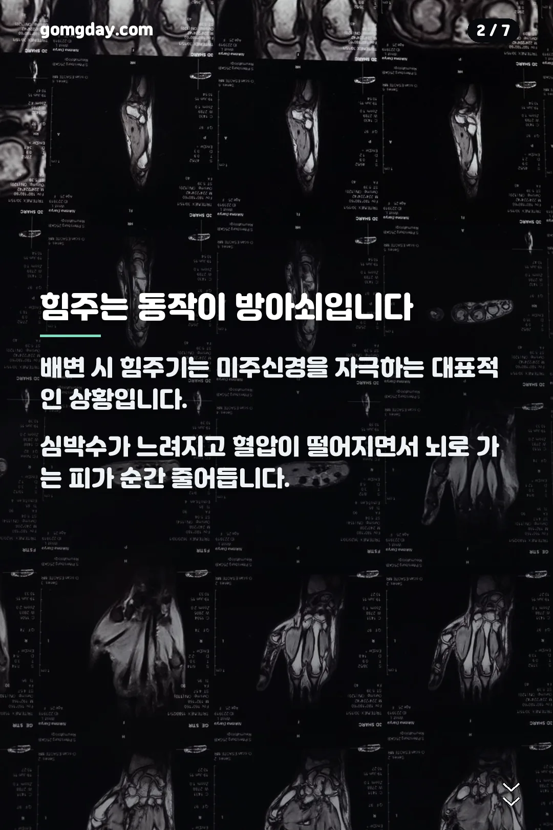 미주신경성 실신 안내 카드 2