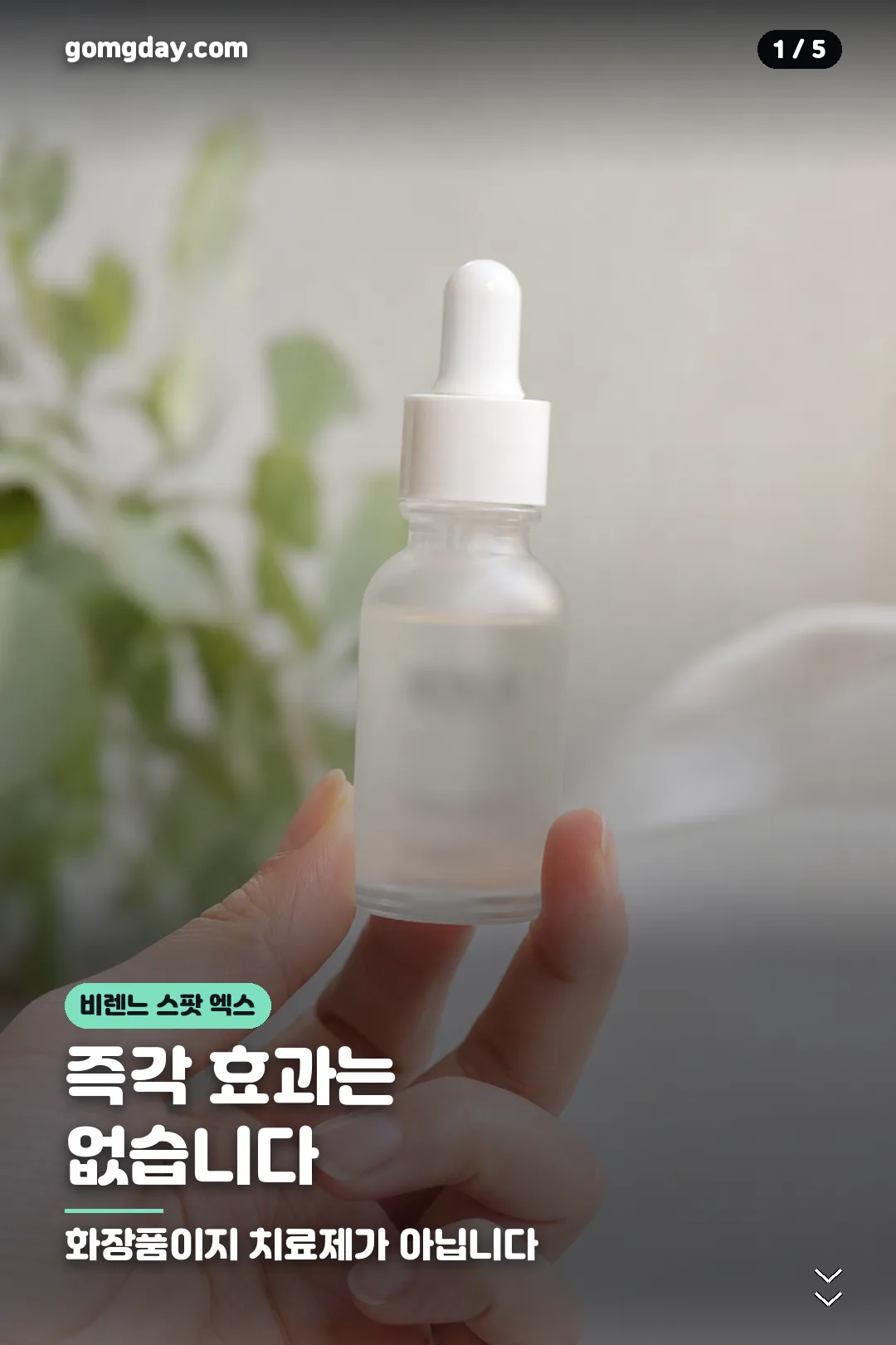 비렌느 스팟 엑스 성분과 사용법 카드 1